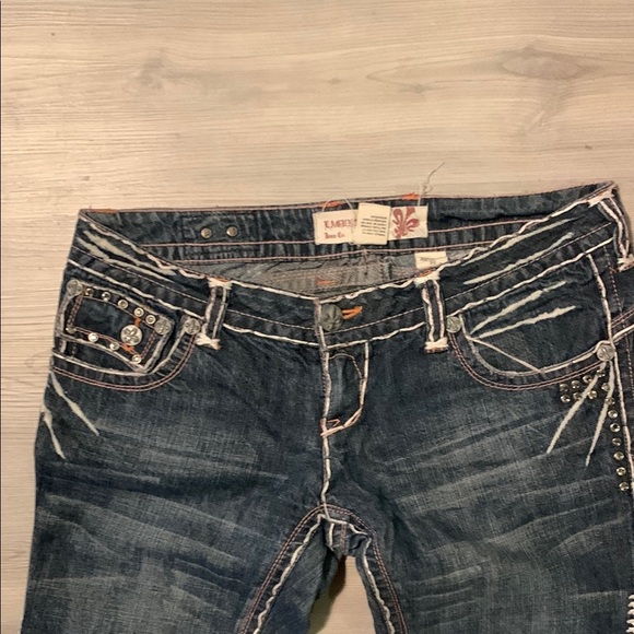 Laguna B Blue Boot Cut Jeans with Classic Flare - Picture 3 of 5